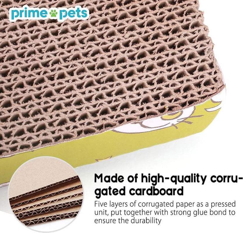 2 Pack Cat Scratch Cardboard Scratching Pad Scratcher Lounge Sofa Bed W/2 Catnip